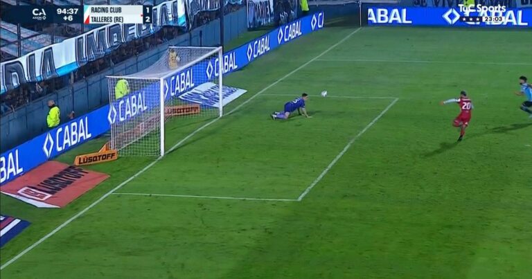 Video: el grosero error de Cambeses en la derrota de Racing :: Olé