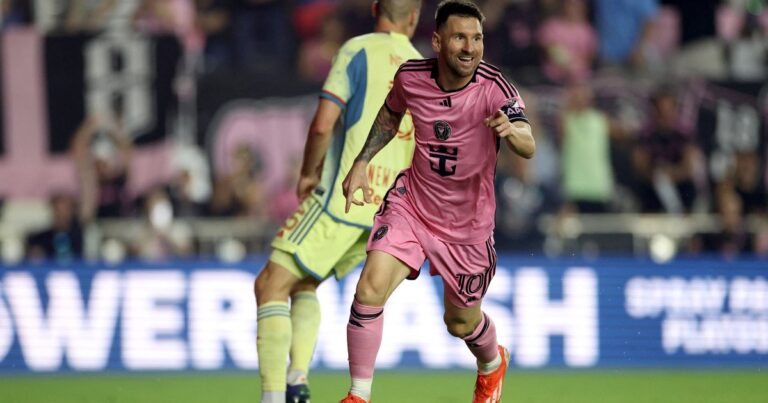 Videos: show de asistencias y un gol de Messi ante New York RB :: Olé